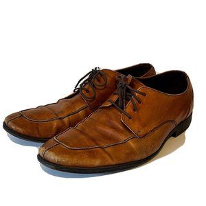 Cole Haan Air Dress Shoes Men's 11M Derby Oxford Leather Brown Lace Up C09161